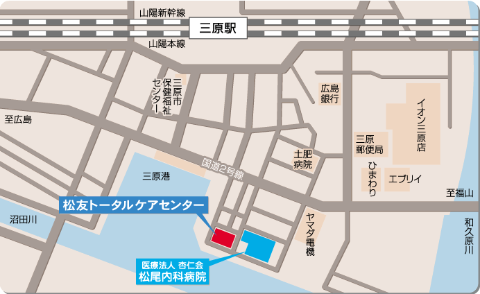 松友トータルケアセンター地図